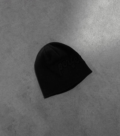 BLACK PERFECT BEANIE