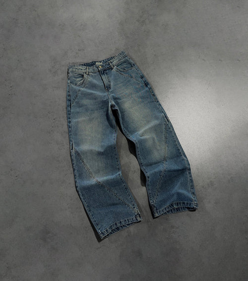 PERSIAN BLUE LINES DENIM JEANS