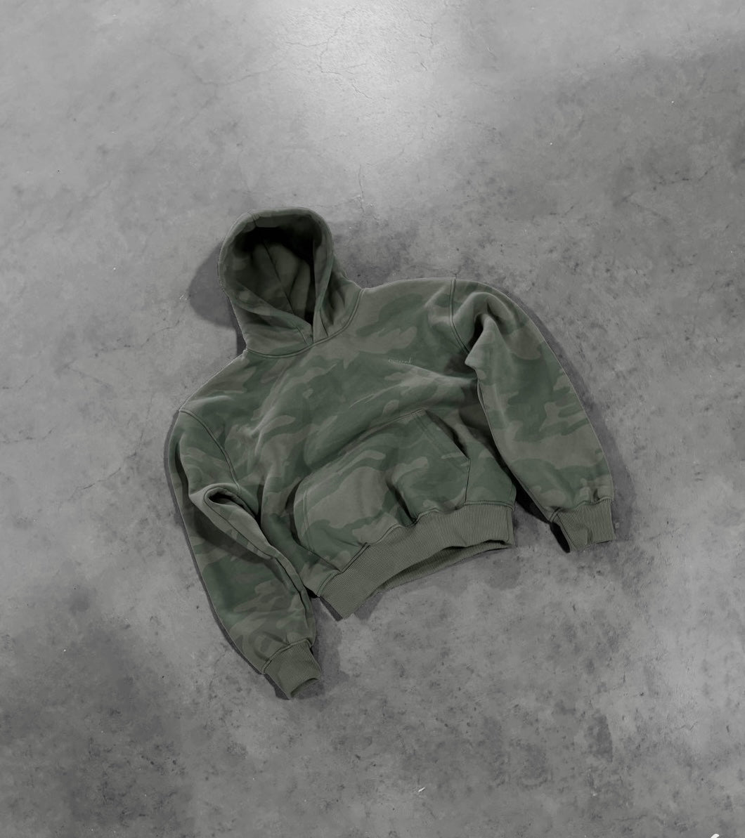 SAGE GREEN CAMO HOODIE