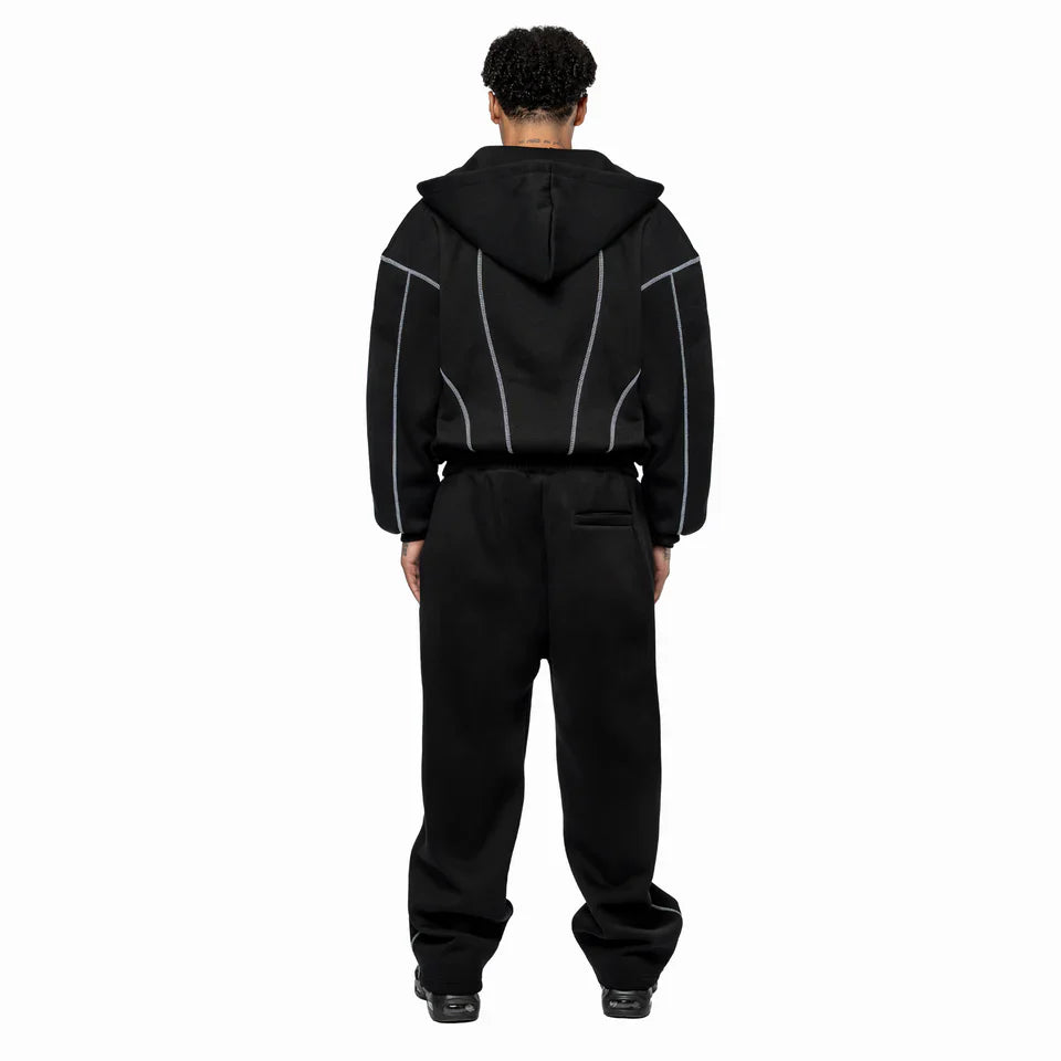 GREY LINE TRACKSUIT BLACK