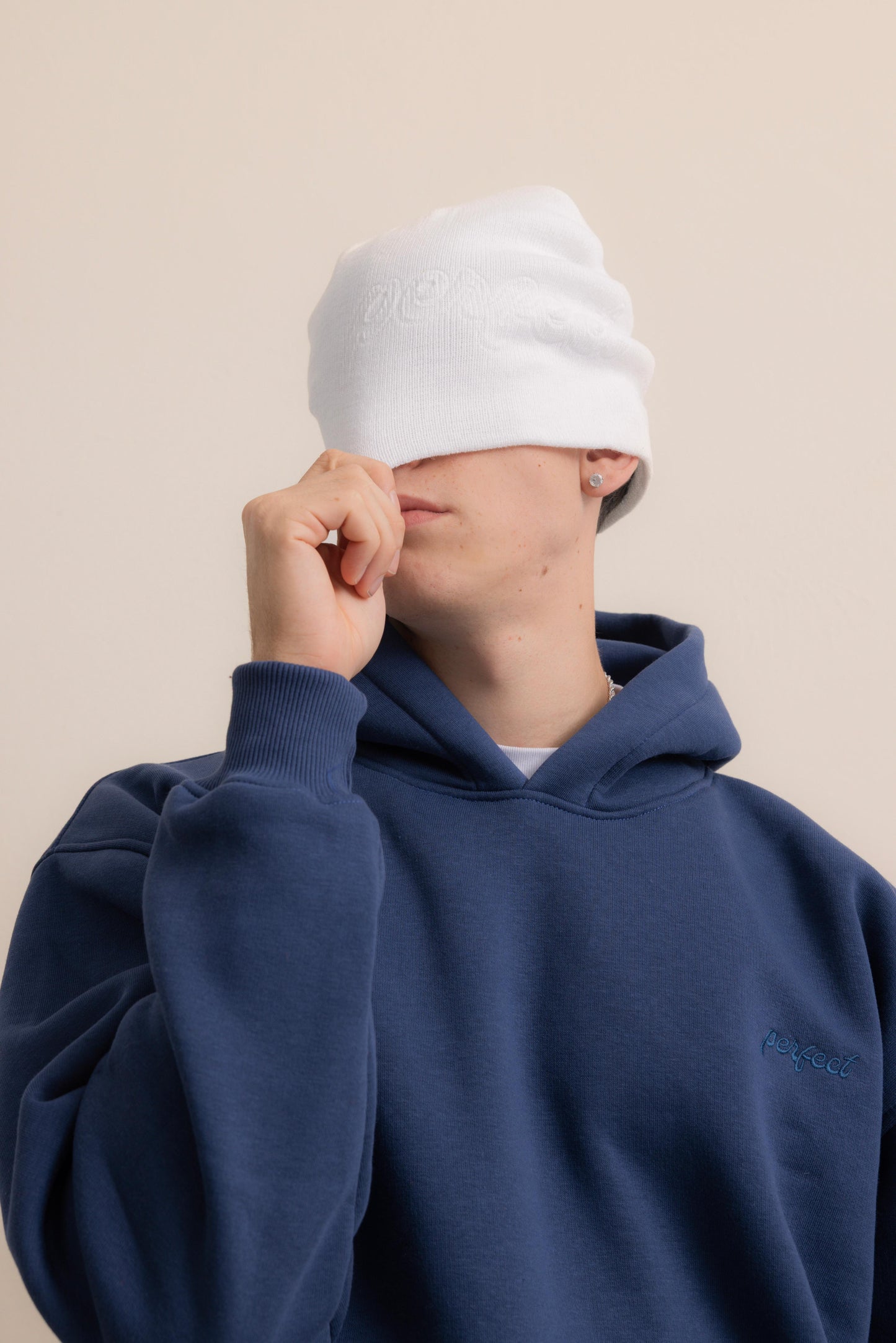 WHITE PERFECT BEANIE