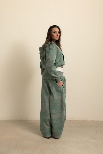 SAGE GREEN CAMO PANT