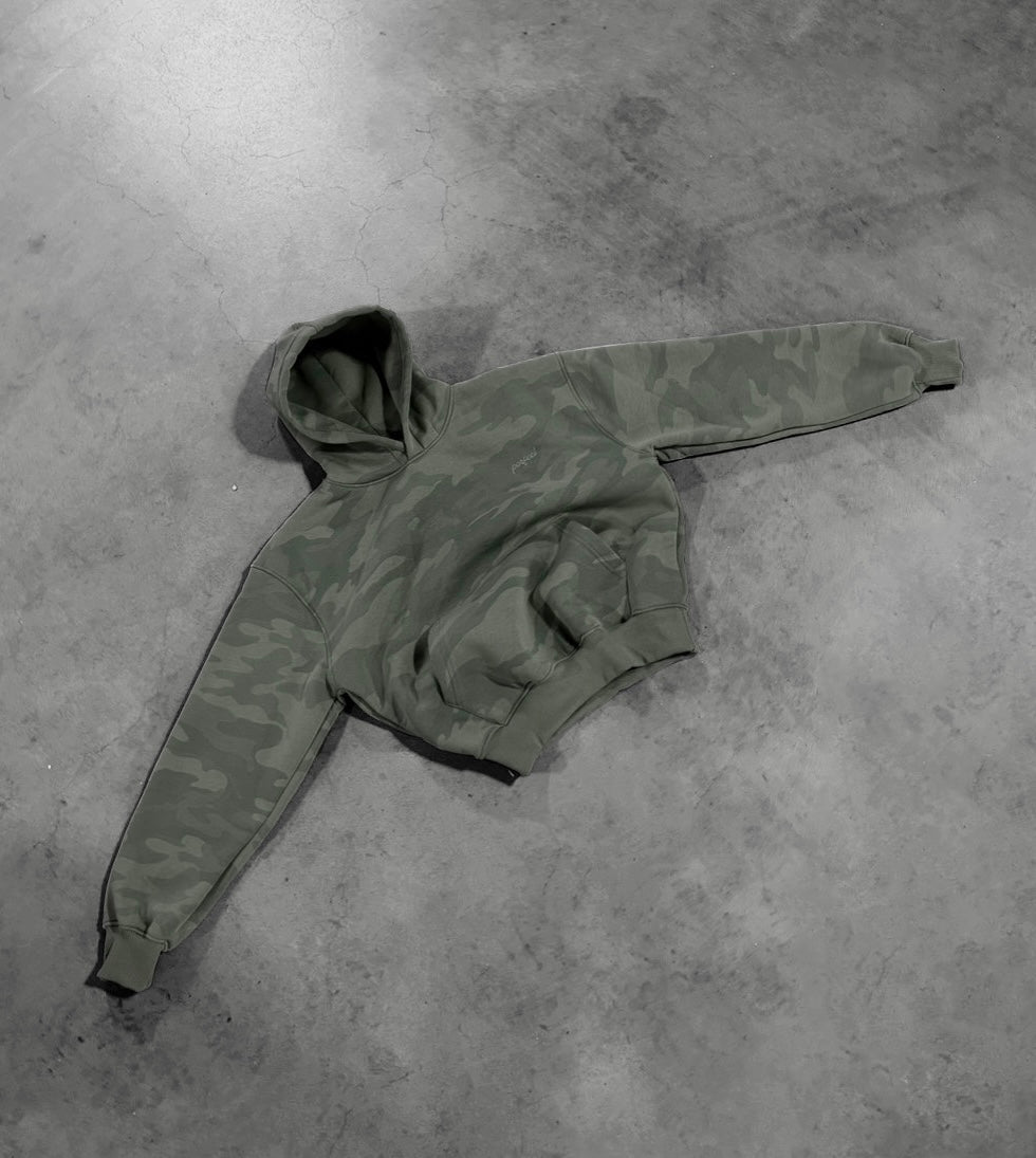 SAGE GREEN CAMO HOODIE