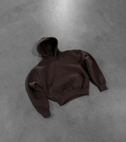 DARK BROWN HOODIE