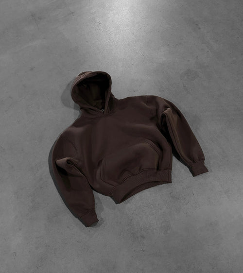 DARK BROWN HOODIE