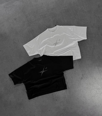 BLACK "P" STAR TEE