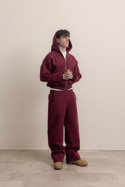 BORDEAUX ZIP HOODIE