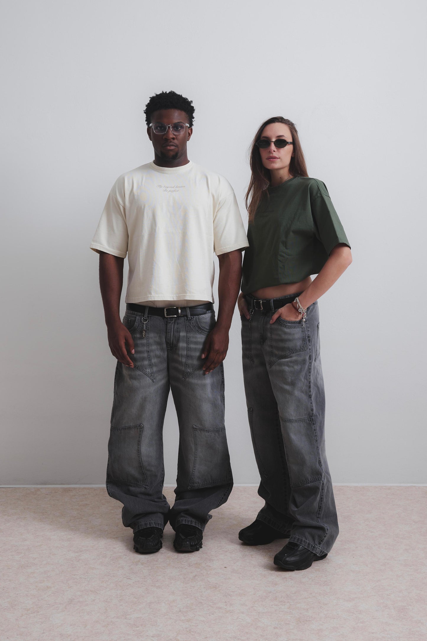 LIGHT SAND BUTTERFLY TEE