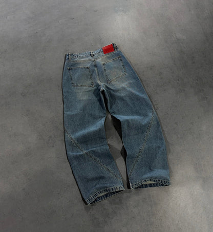 PERSIAN BLUE LINES DENIM JEANS