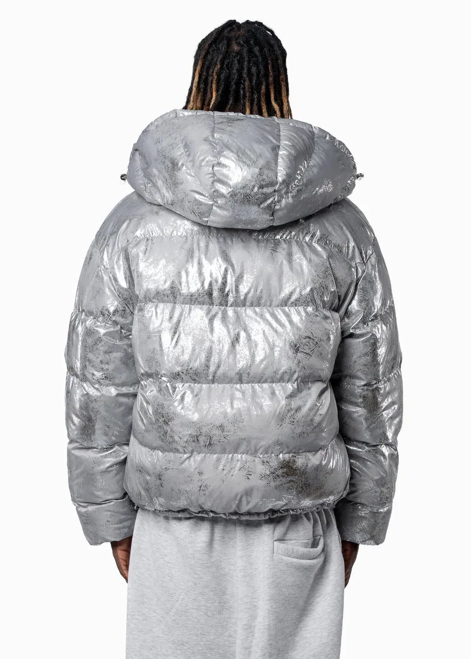 DOUBLE-SIDED PUFFER GREY/BLUE