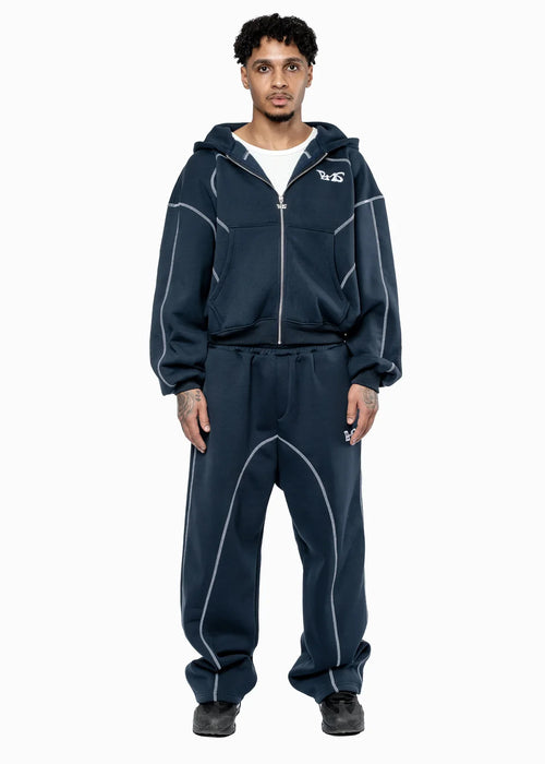 GREY LINE TRACKSUIT NAVY